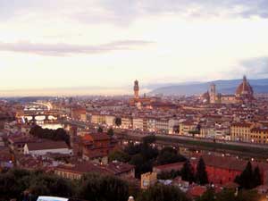 Overlooking of Florence from Piazzale Michelangelo